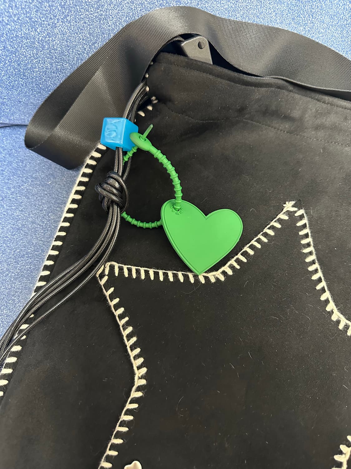 스티치 스웨이드 대왕 별 크로스백 JPN 하구미 스즈코 하라주쿠 상품이미지4