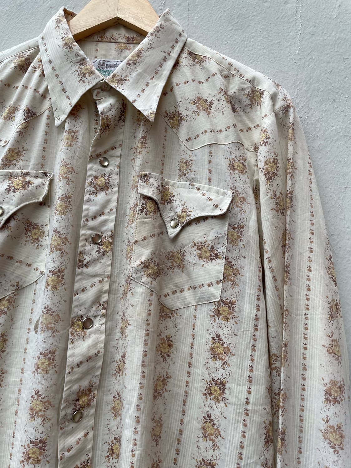 H bar C flower western shirt 상품이미지3