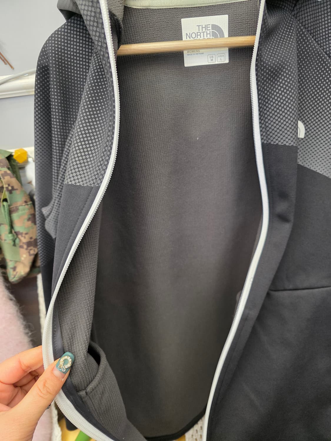 노스페이스 고프코어 기모 후드 집업 L 상품이미지7