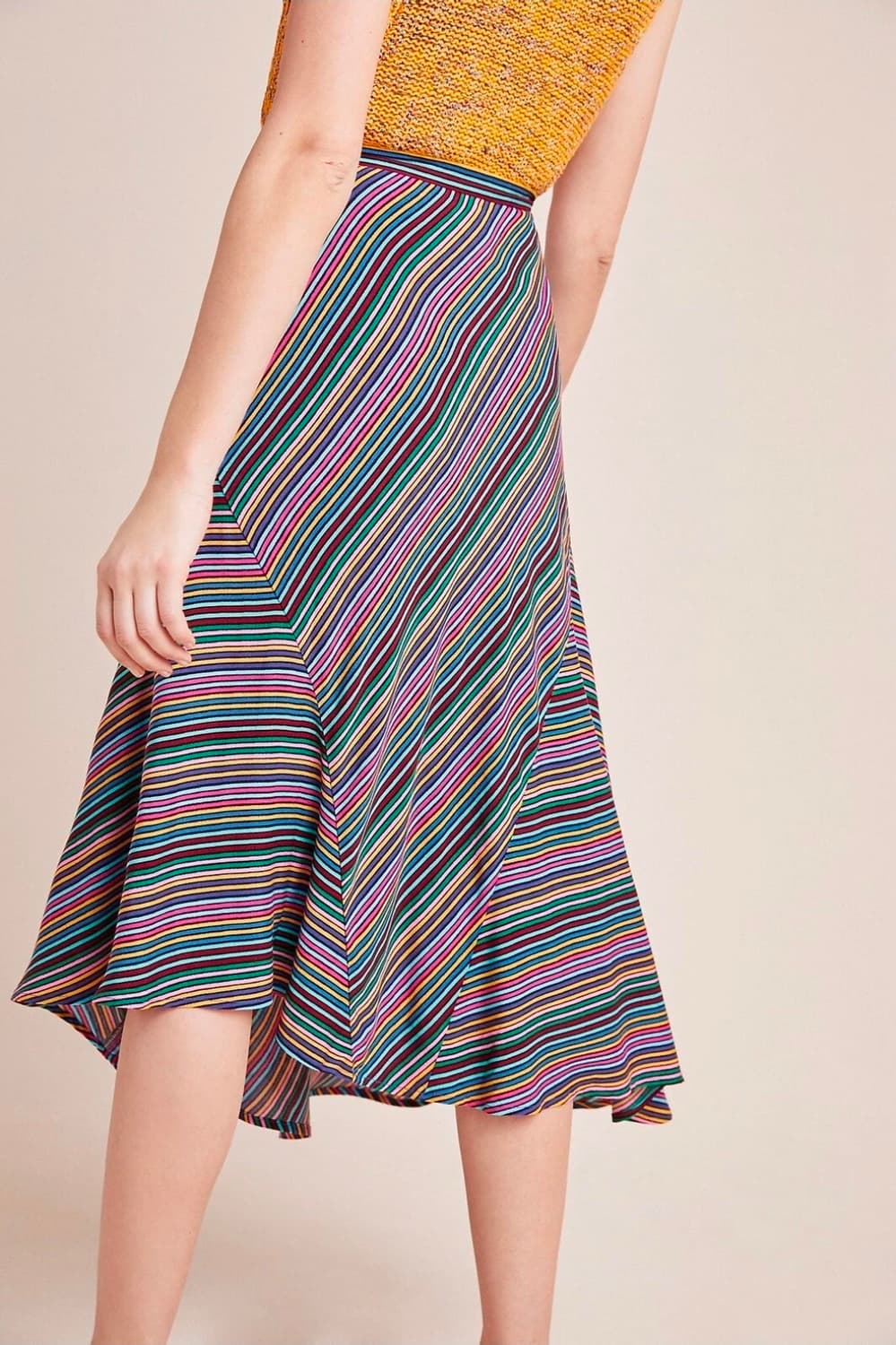 Maeve by Anthropologie 언밸런스 스트라이프 스커트 상품이미지10