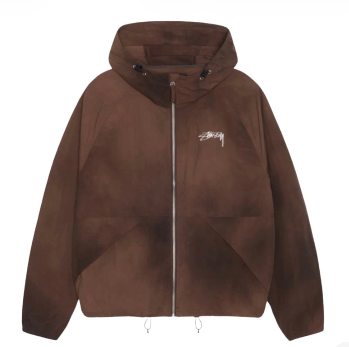 [M] 스투시 웨이브 다이 비치 쉘 자켓 커피 상품이미지1