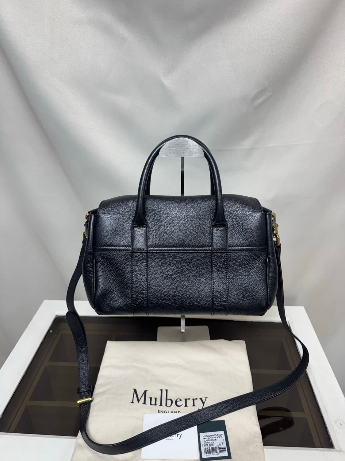 정품 멀버리 베이스워터 스몰 블랙 상품이미지6