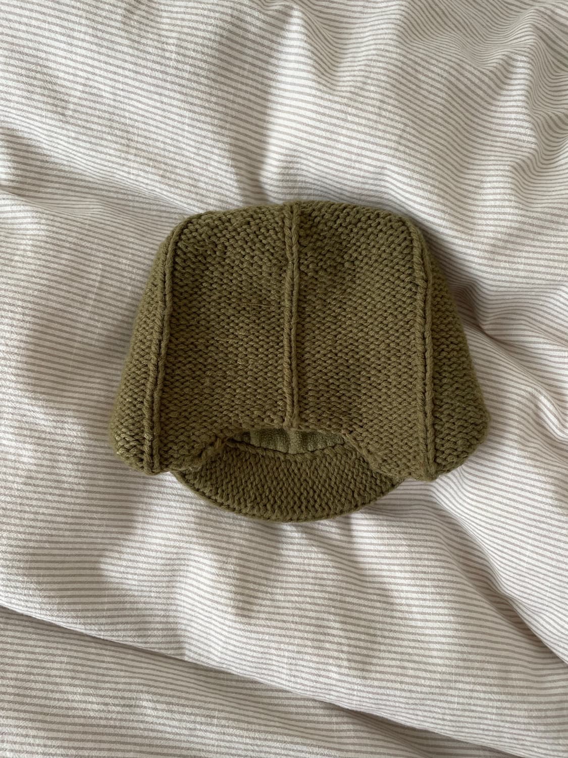 오클리 이어플랩 니트모자 카키색 상품이미지2