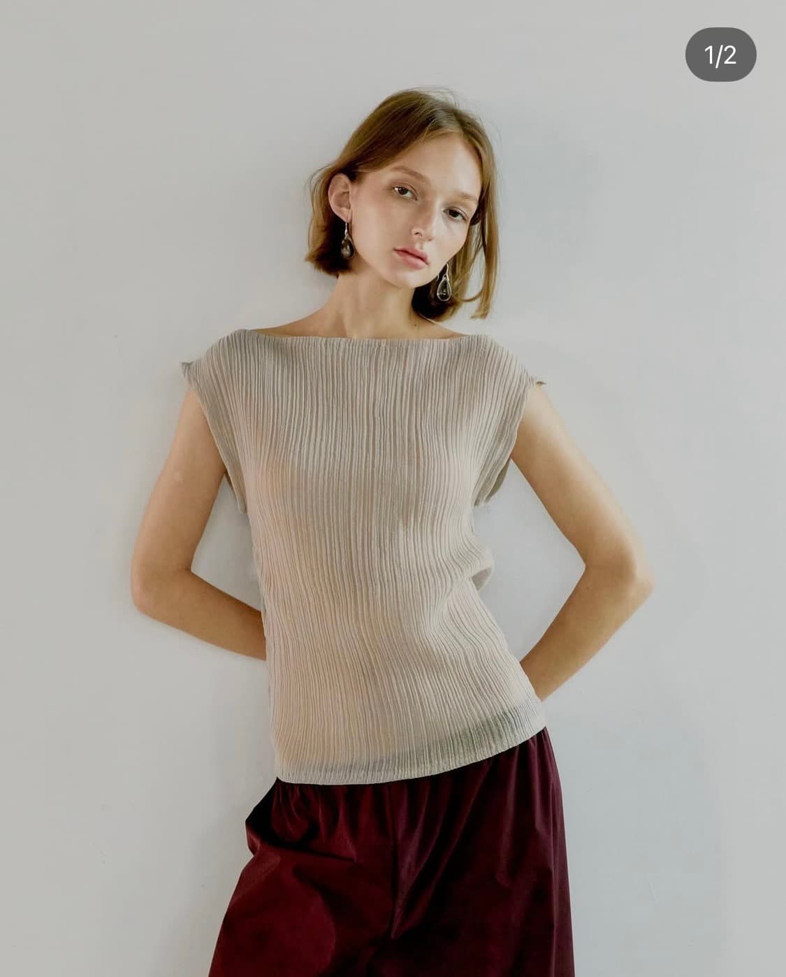 personal language) pleats top 상품이미지4