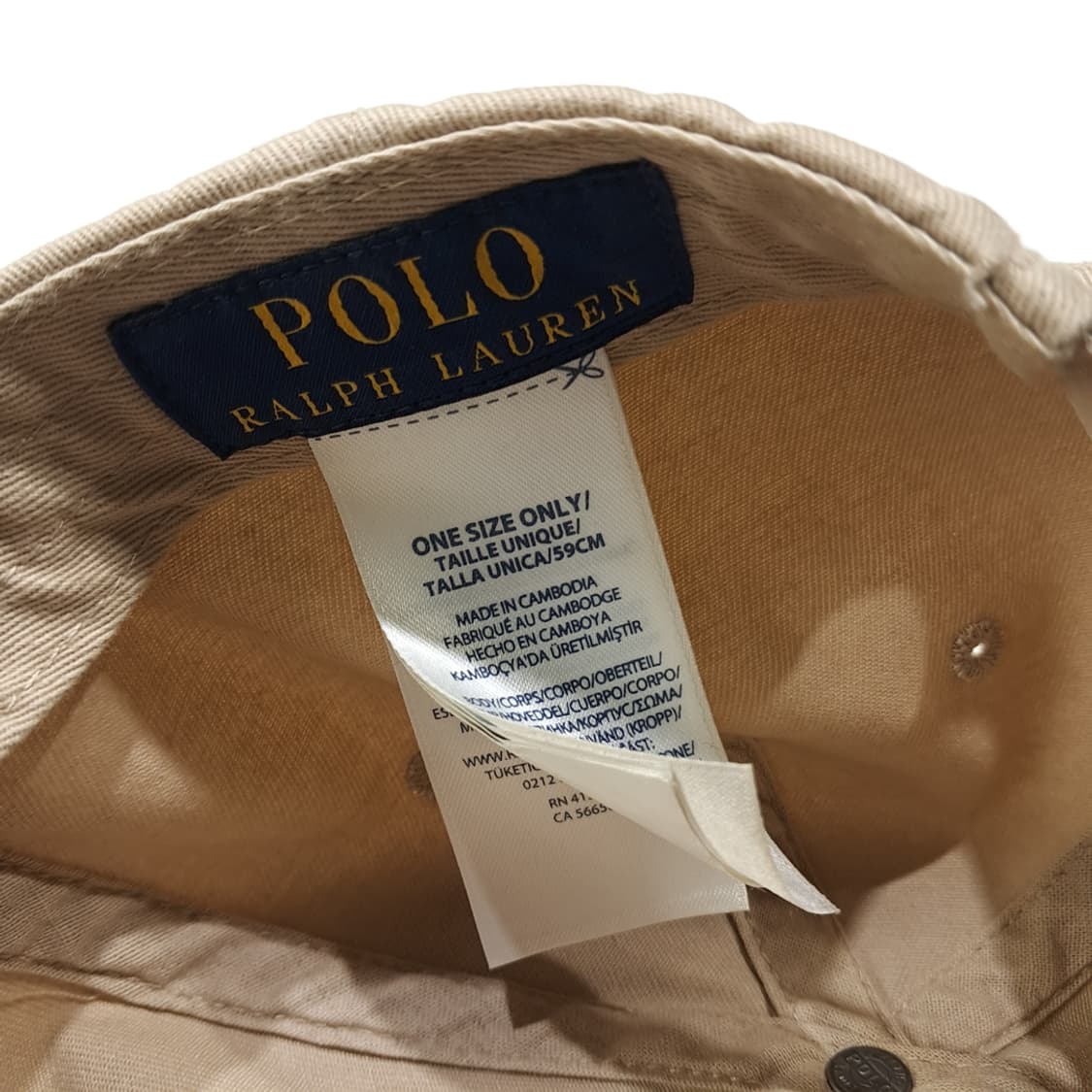 CL423 폴로 다크네이비 포니 베이지 볼캡 모자 상품이미지8