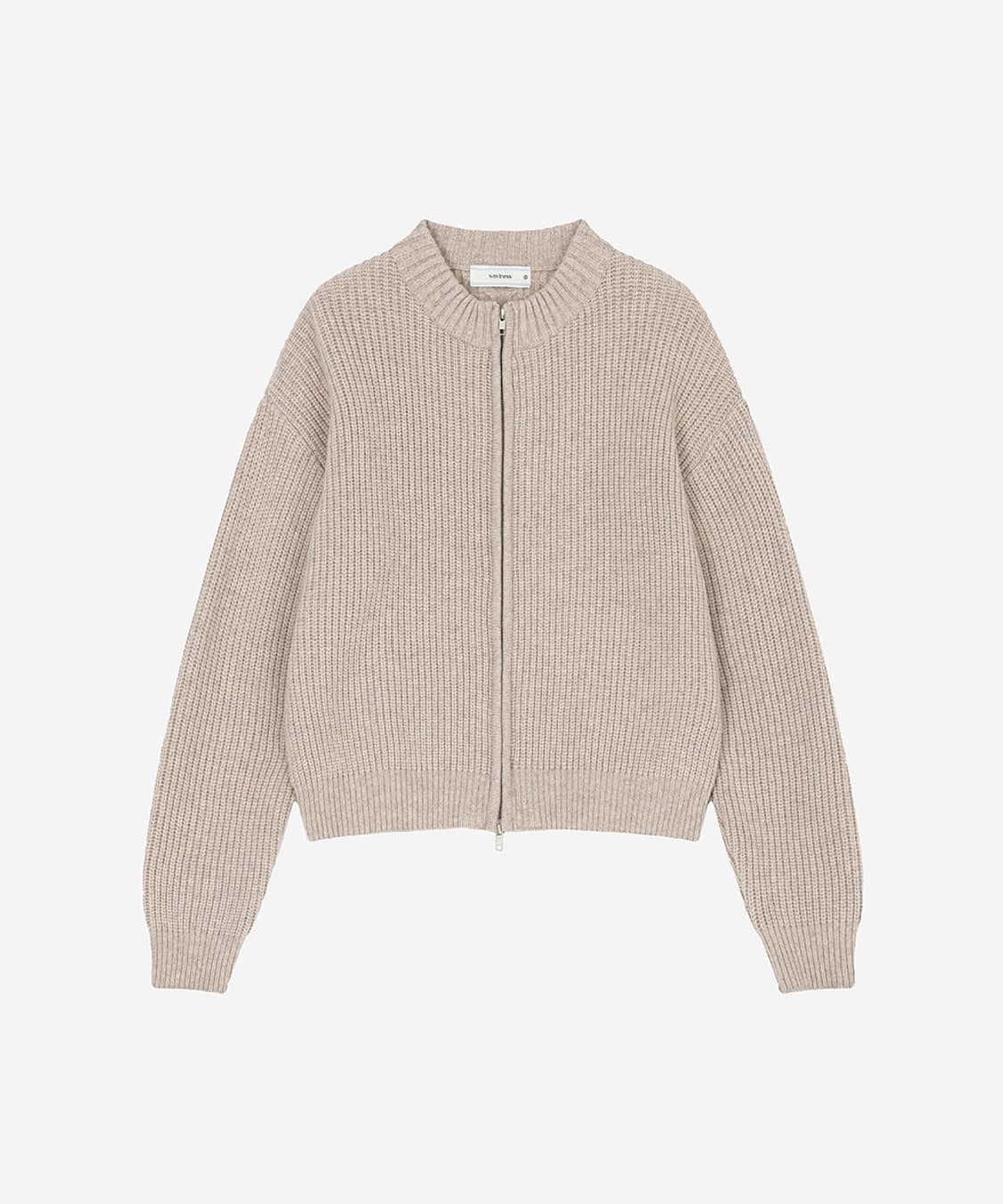 웨이비니스 타임리스 집압 니트 클라우드 핑크 상품이미지1