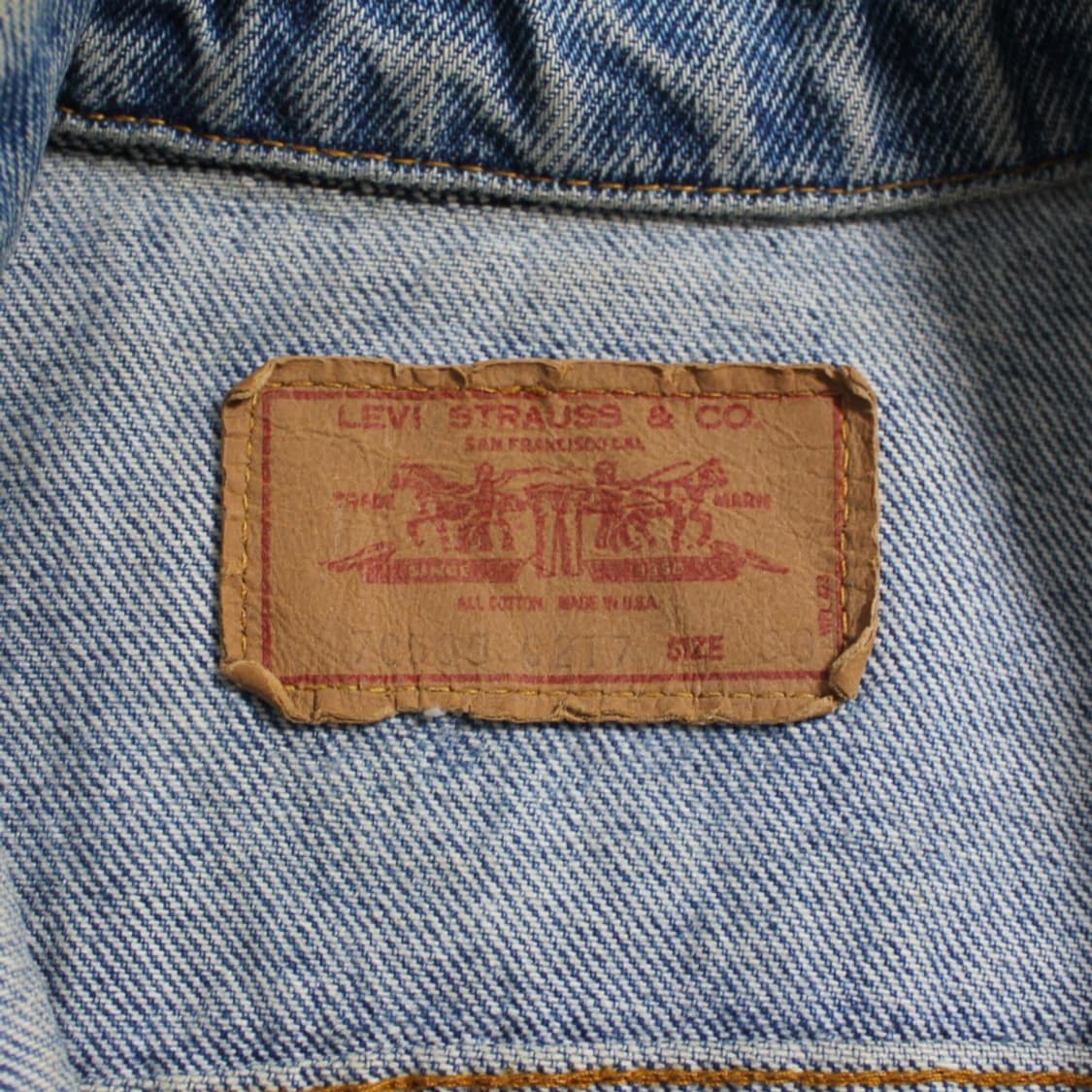 80's Levi’s 리바이스 타입3 트러커 데님자켓 (USA) L037 상품이미지6