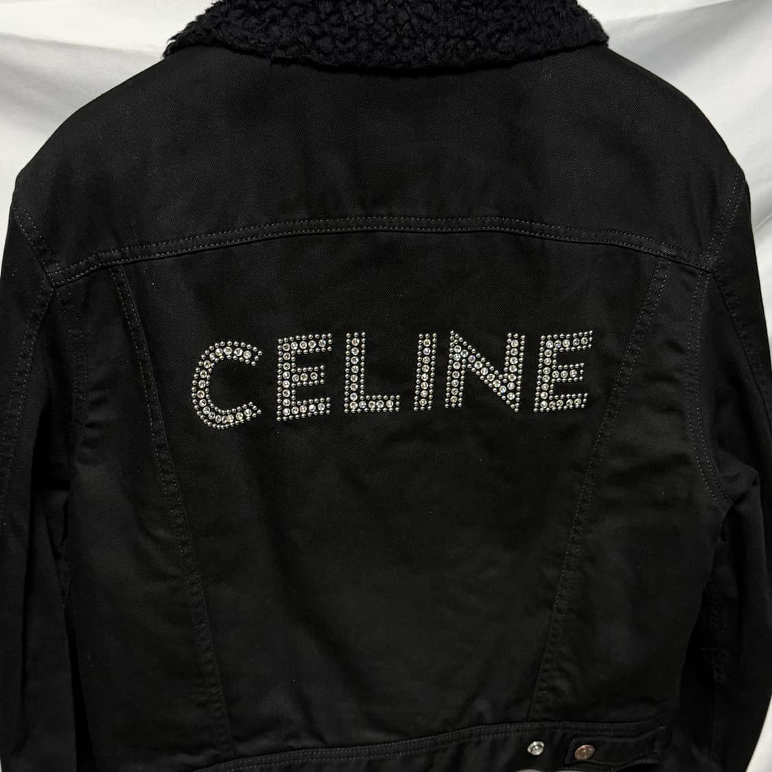 [S+급/S] 셀린느 시퀀 로고 데님 트러커 자켓 상품이미지2