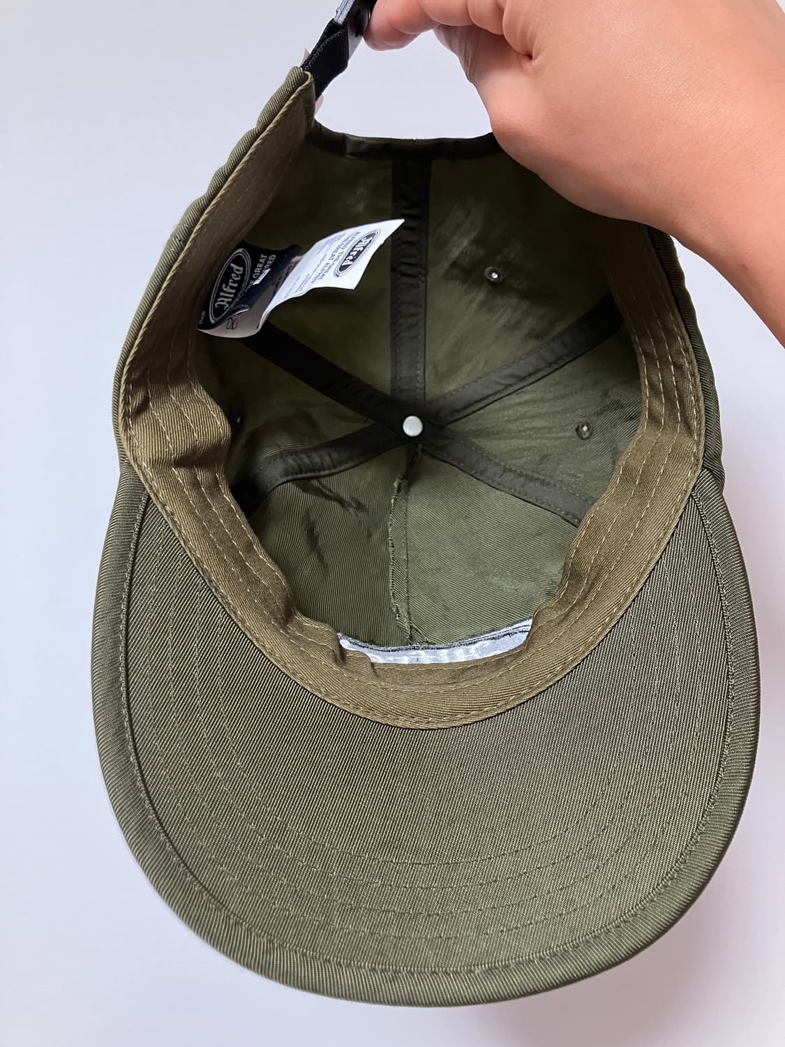 헤리티지플로스 알프레드 사틴 카키 캡 상품이미지3