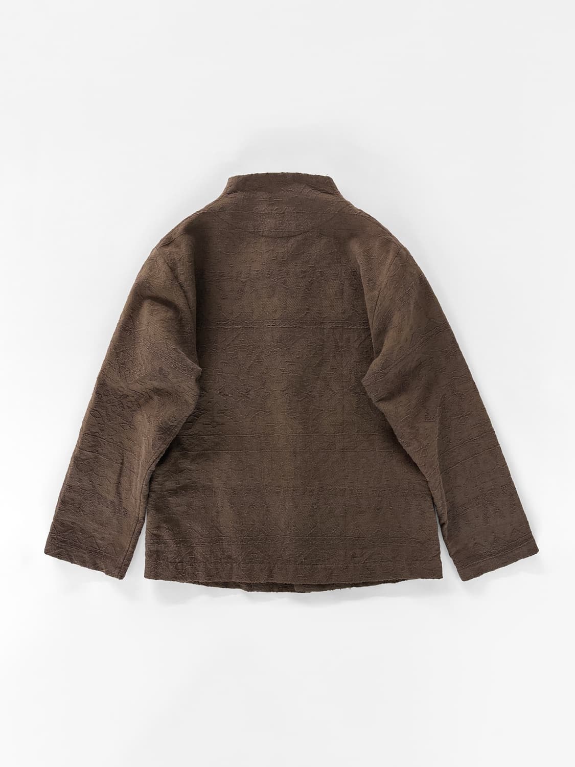 90~00s 플랜테이션 바이 이세이 미야케 텍스처드 브라운 자켓 상품이미지5