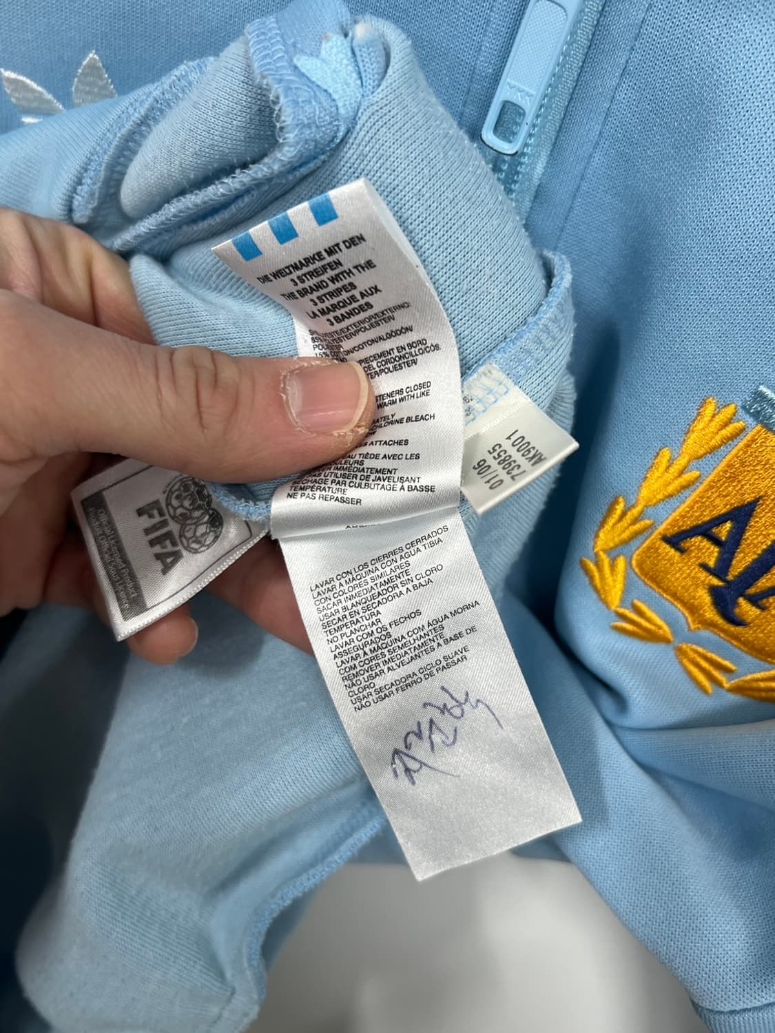 아디다스 아르헨티나 연하늘 트랙탑 희귀 져지 상품이미지7