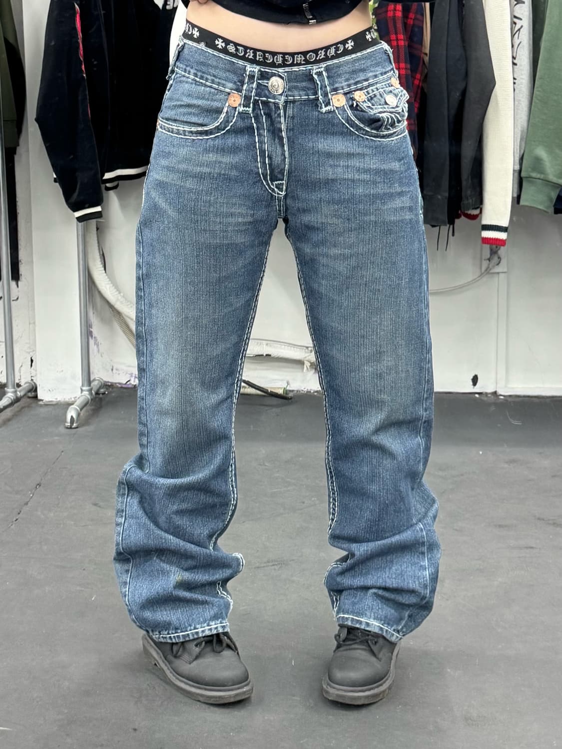 트루릴리전 조이 슈퍼티 스티치 데님팬츠 상품이미지1