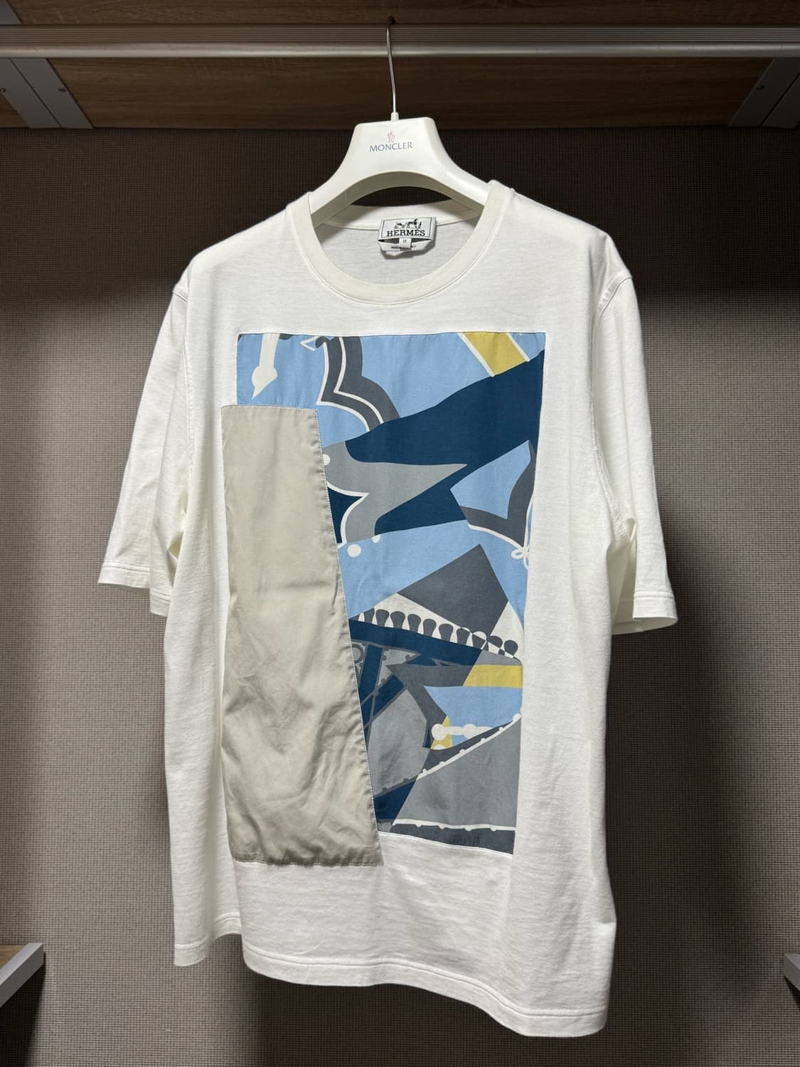 에르메스 주아브 에 드래곤 프린티드 반팔 티셔츠 화이트 M 상품이미지1