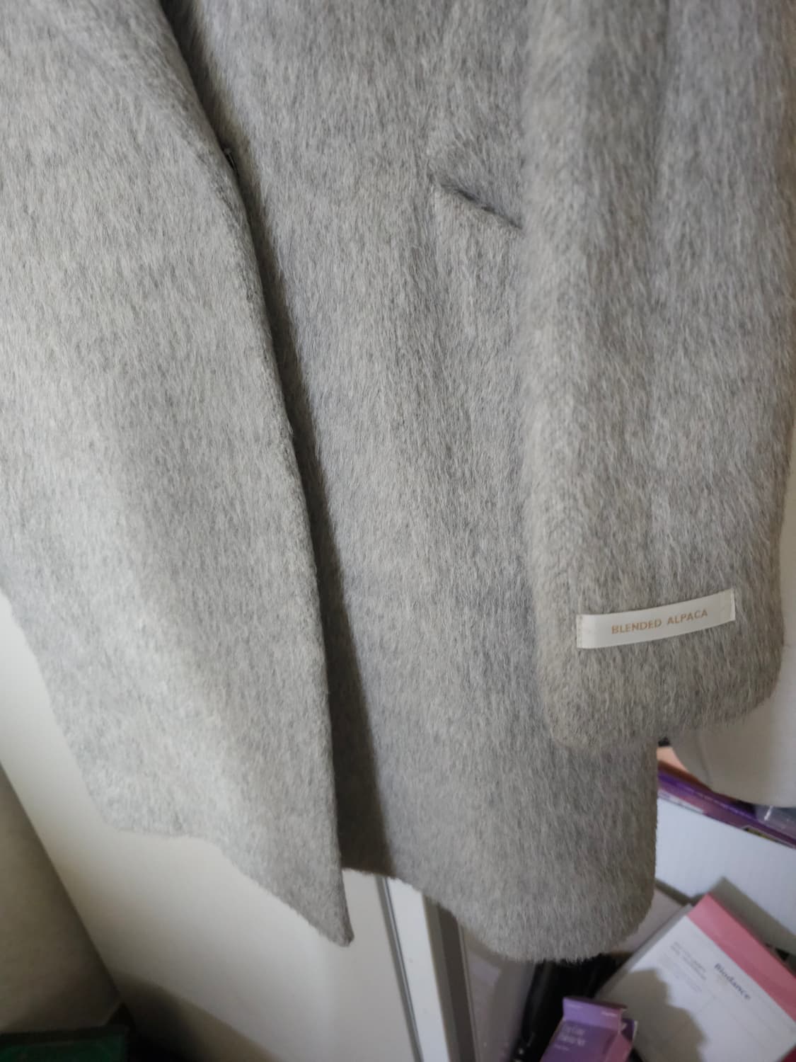 주크 알파카 울100% 하프코트 상품이미지3