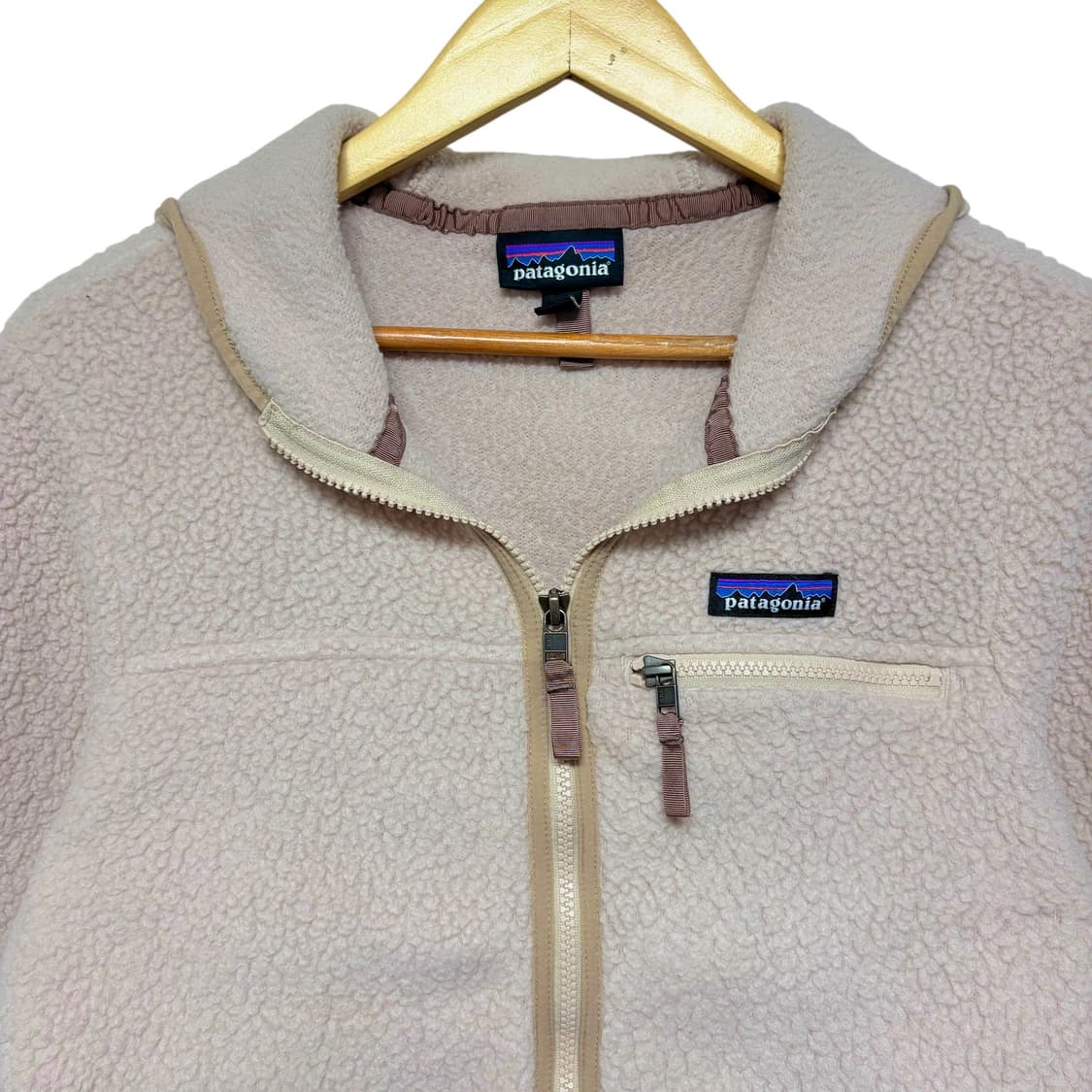 3815 파타고니아 핑크 레트로 파일 플리스 후드 후리스 상품이미지2