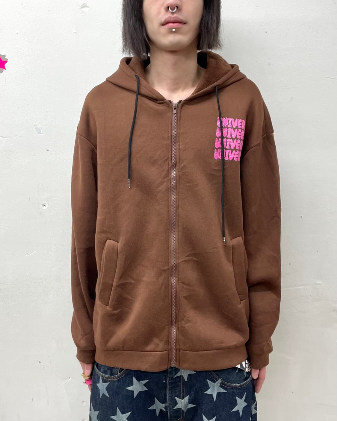 Rocket Street Brown Big Hood Zip-Up 상품이미지2