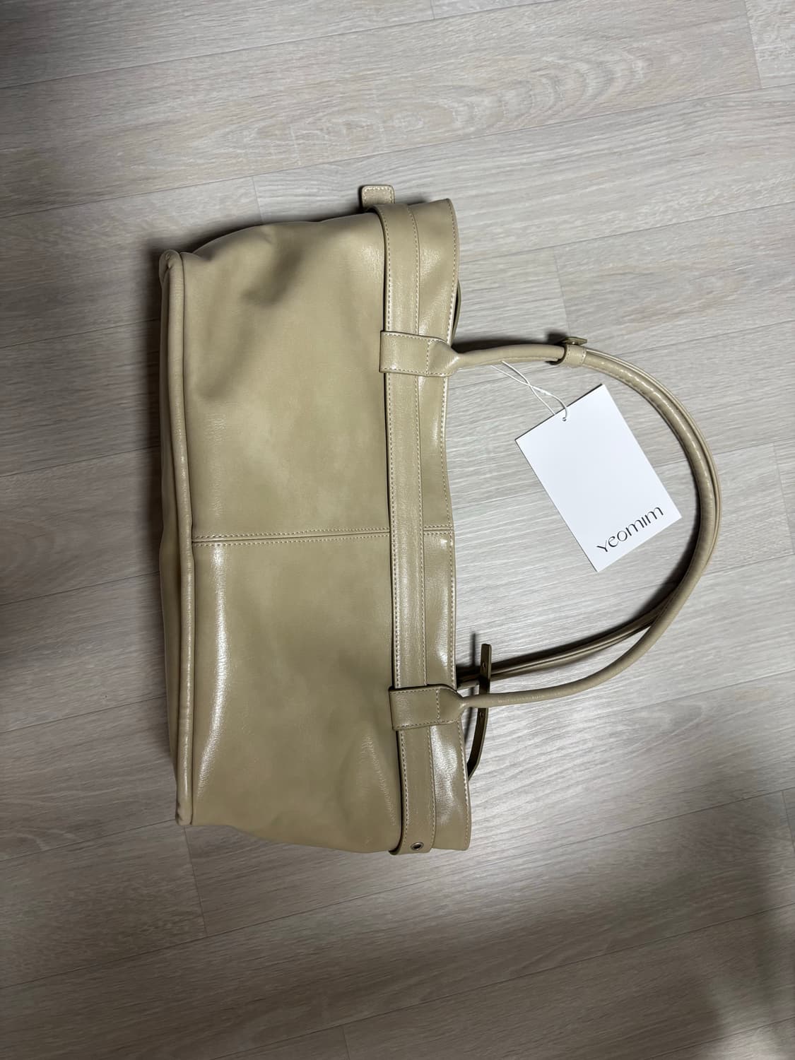 여밈 belted boat bag (beige) 상품이미지7
