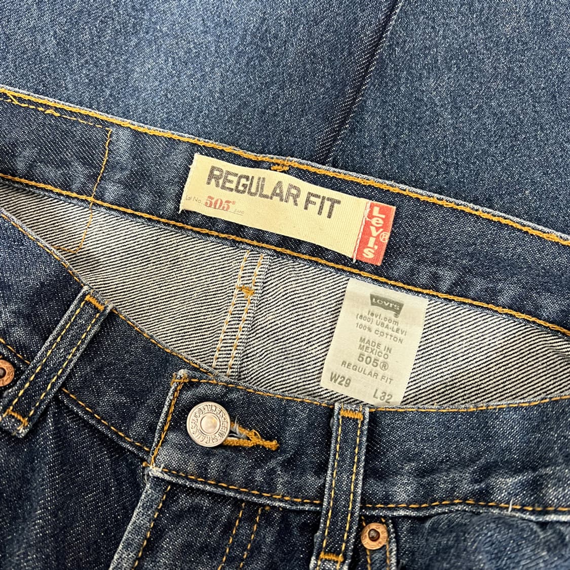 00s 리바이스 505 레귤러핏 데님 팬츠 청바지 29 상품이미지5