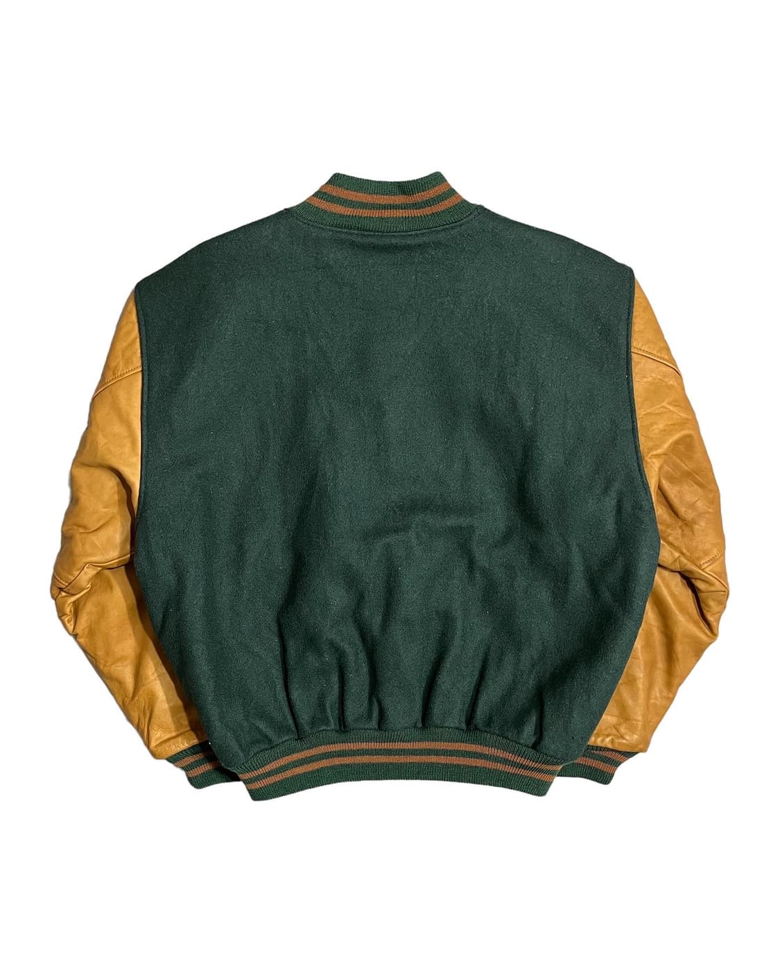 [L] 골든베어 USA 암 레더 울 바시티 자켓 상품이미지2