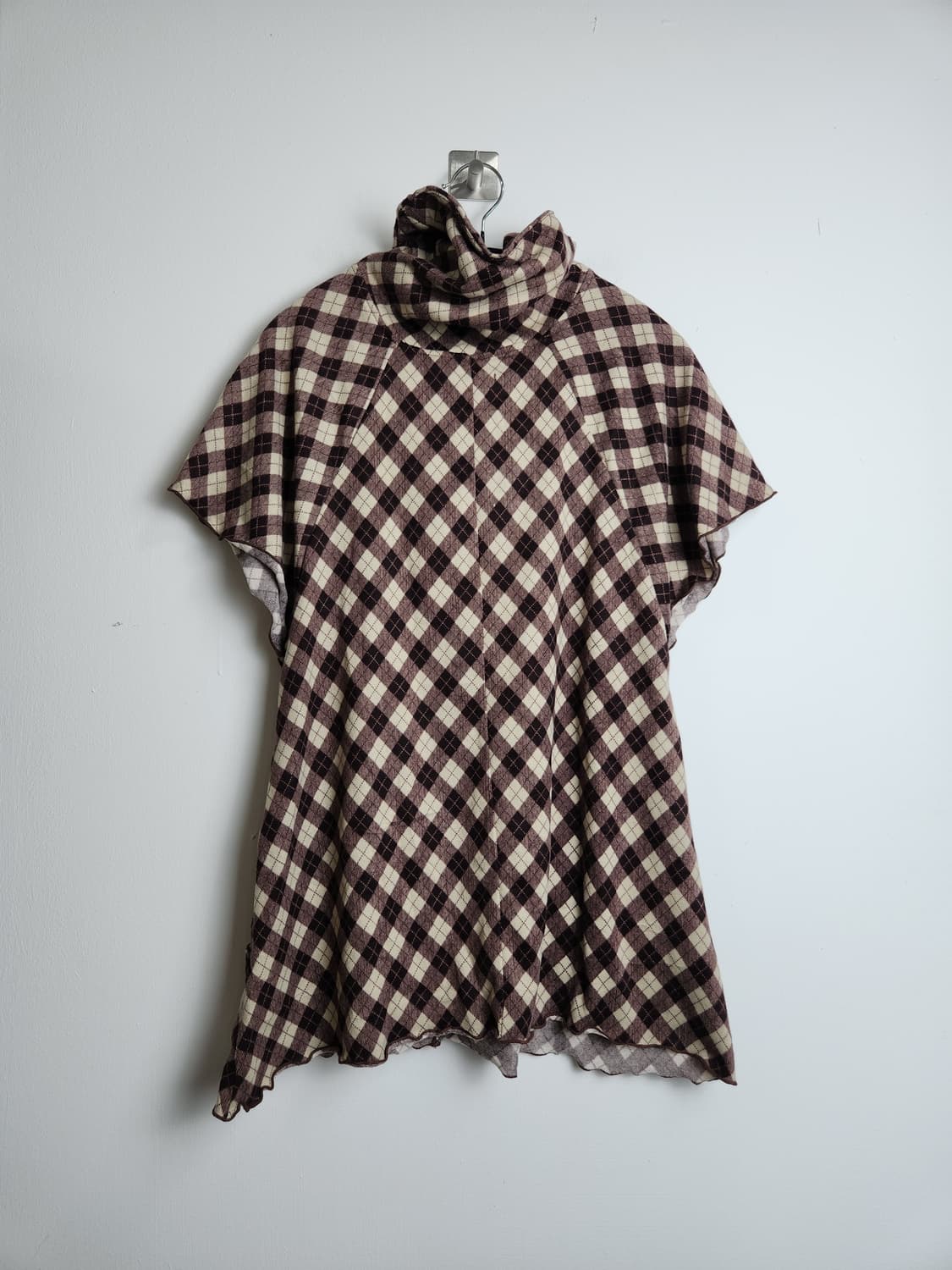 반소매 체크 탑 상품이미지8