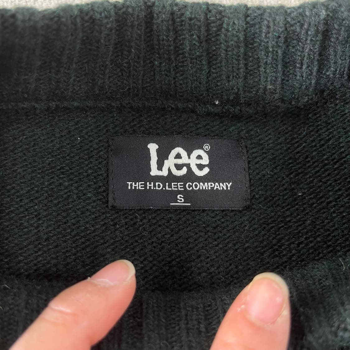 100 LEE 리 울 빅로고 니트 상품이미지3