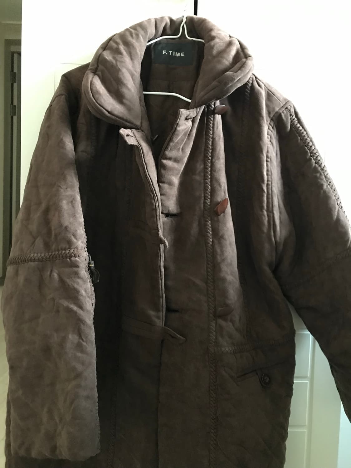 브라운 빈티지 야상 패딩코트  상품이미지3