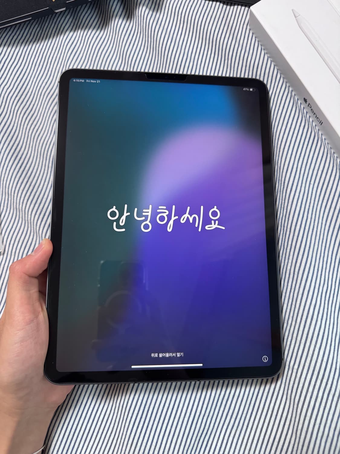 아이패드 프로 11 3세대 셀룰러 256 스그 + 애플펜슬 2세대 풀박스 상품이미지2