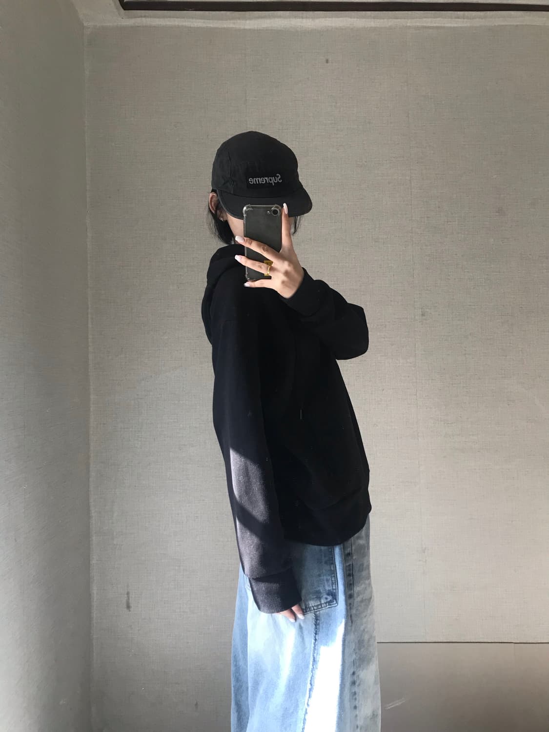 켈빈클라인 블랙 후드집업 상품이미지2