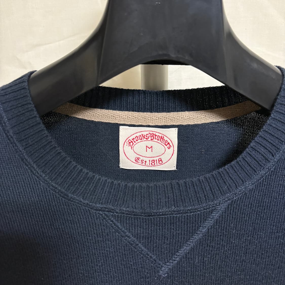 브룩스브라더스 라운드 보더 럭비니트 / 레드-네이비, M 상품이미지4