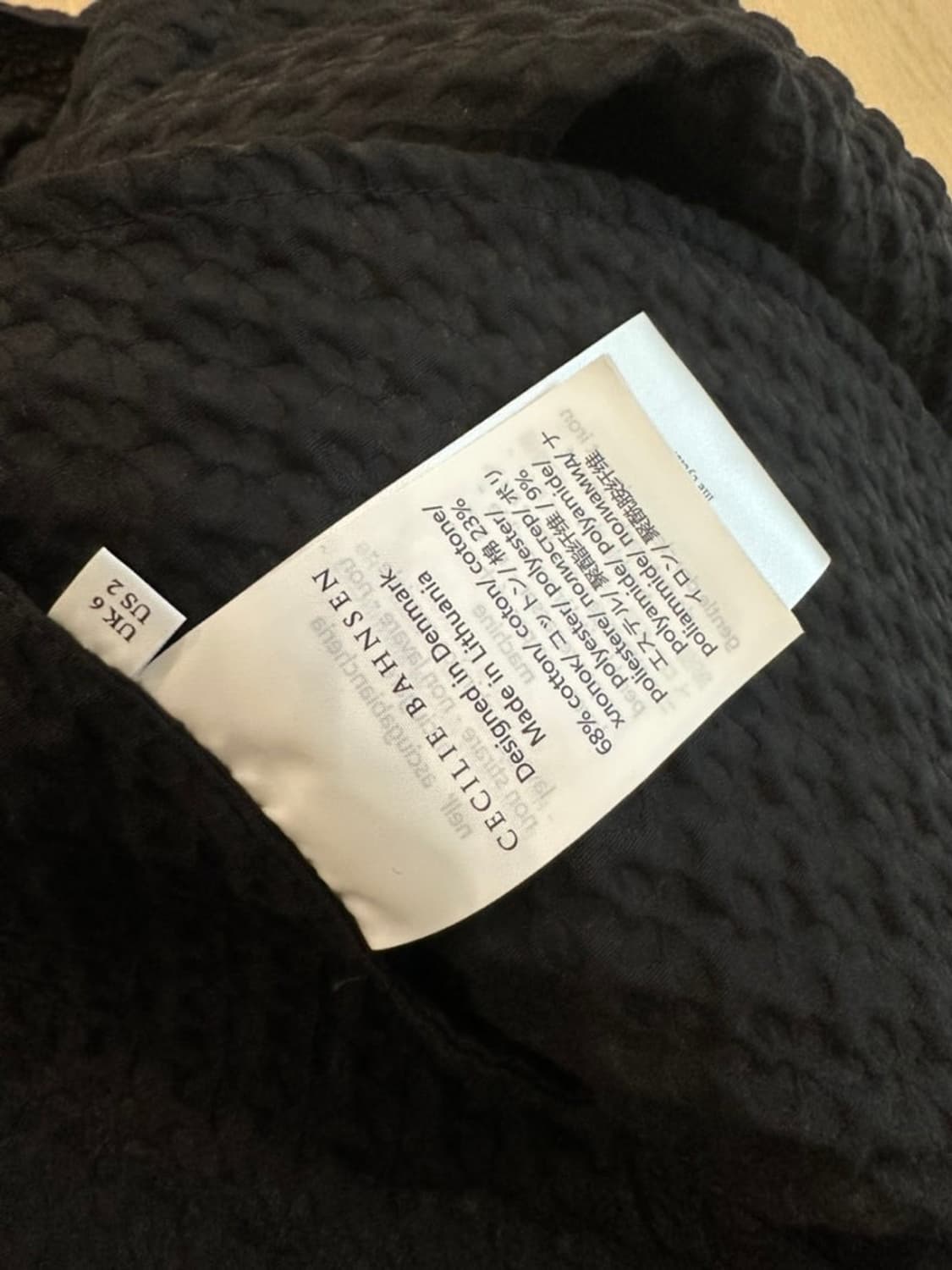 세실리에 반센 블랙 원피스 반팔 미니 틸드 드레스 tilde dress 상품이미지5