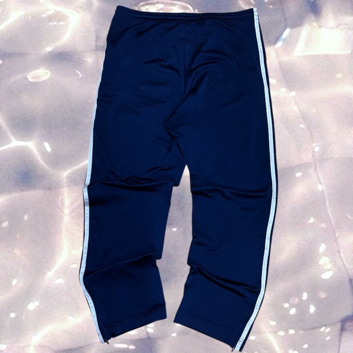 90s 아디다스 파이어버드 네이비 화이트 삼선 와이드 트랙 팬츠 105  상품이미지5