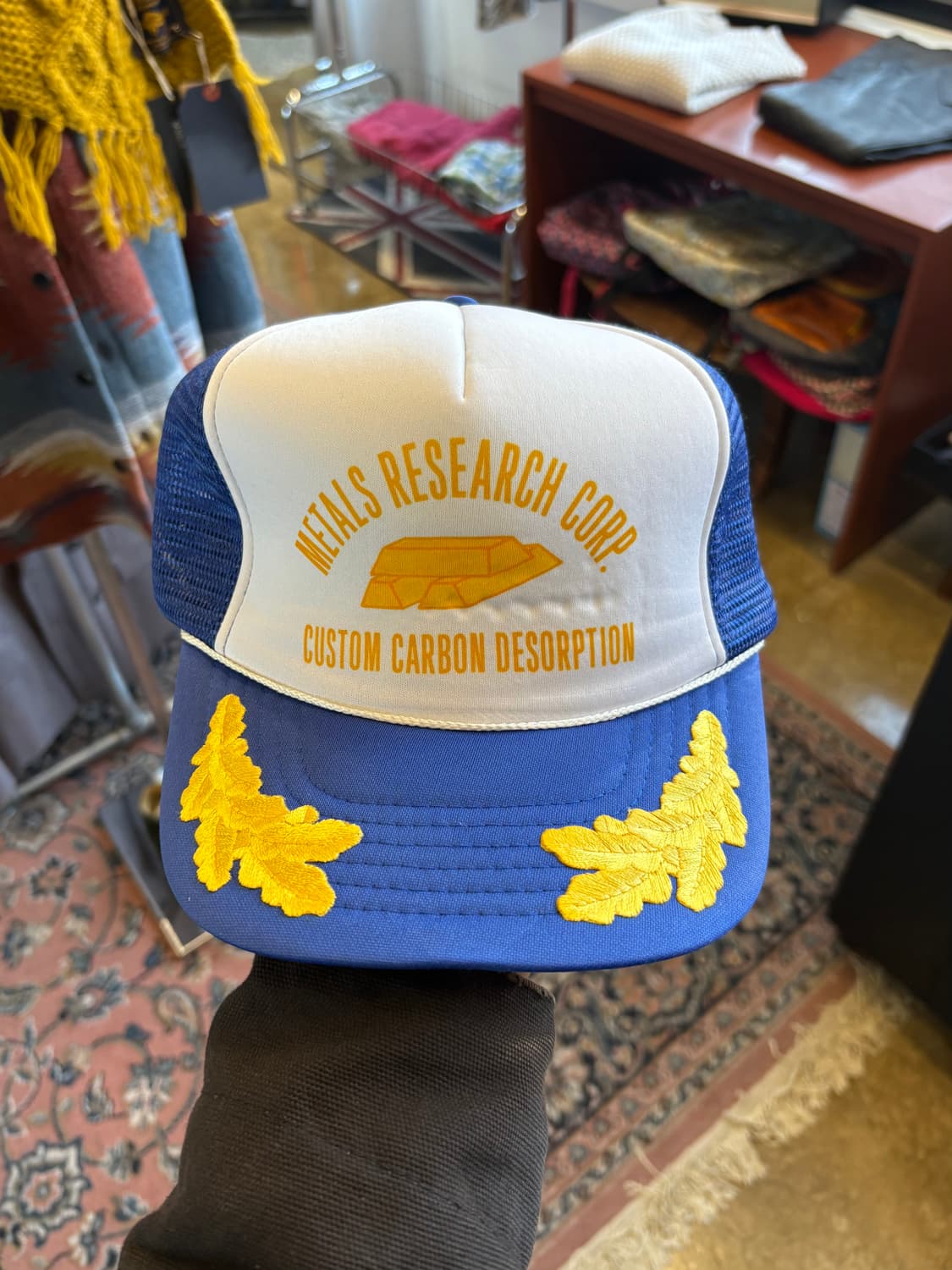 80s 미국 금 추출 전문 회사용 빈티지 트러커캡 상품이미지1