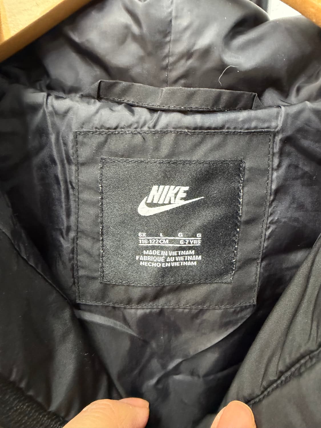 정품) 나이키 키즈 블랙 퍼 후리스 자켓 6-7Y 상품이미지7