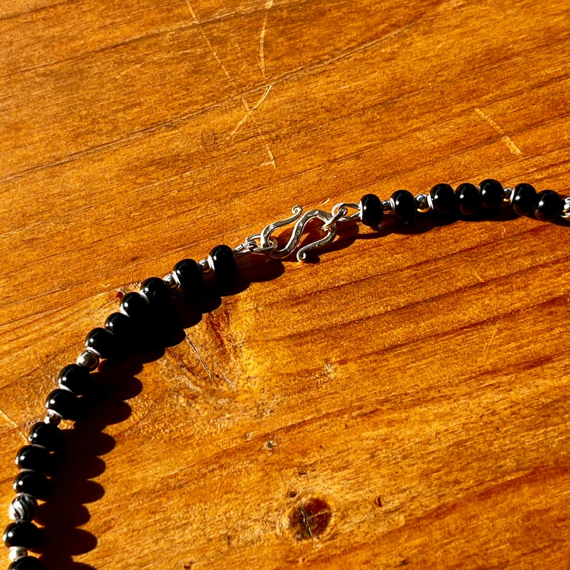 실버 글라스 비즈 네크리스 목걸이 인디언주얼리 네이티브아메리칸 상품이미지5