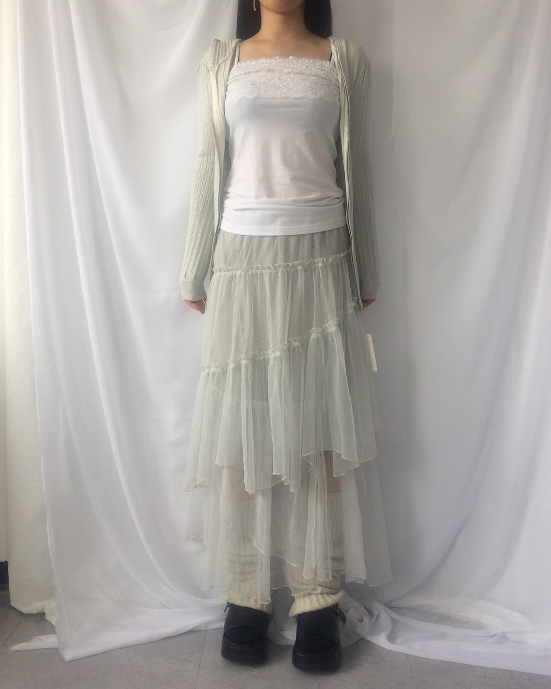 Lace point sleeveless 상품이미지4