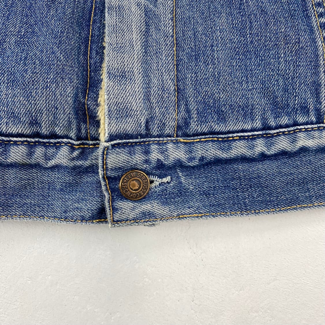 리바이스 00s 레드 탭 양털 데님 트러커 자켓 (105) 상품이미지6