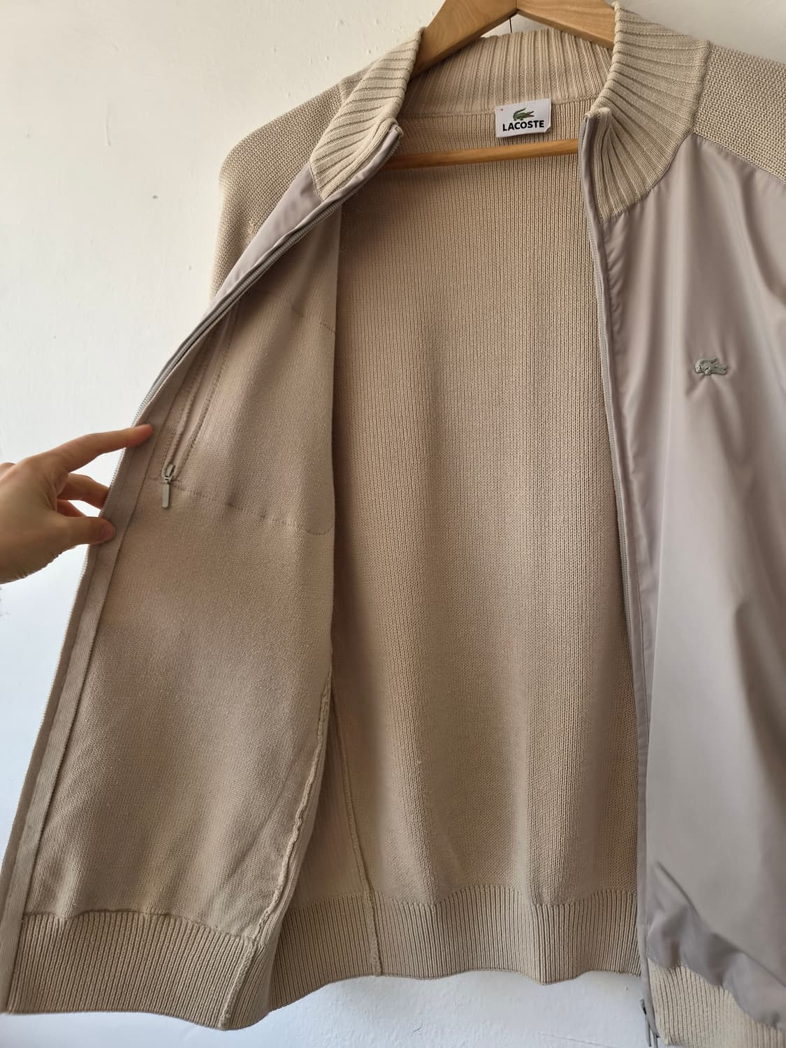 라코스테 남성 블루종니트집업 상품이미지4