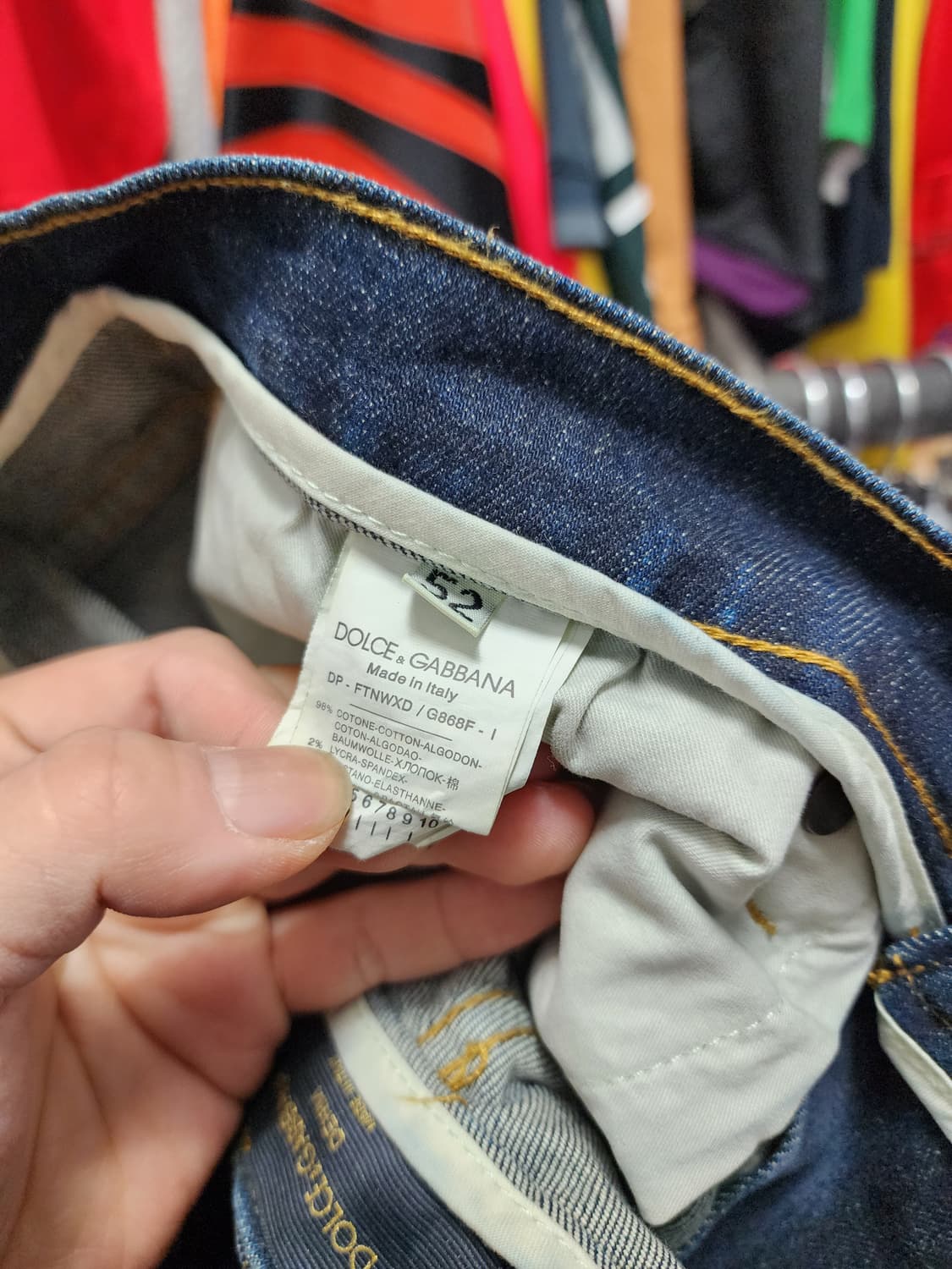 D&G 돌체앤가바나 14GOLD 가죽패치 데님 상품이미지6