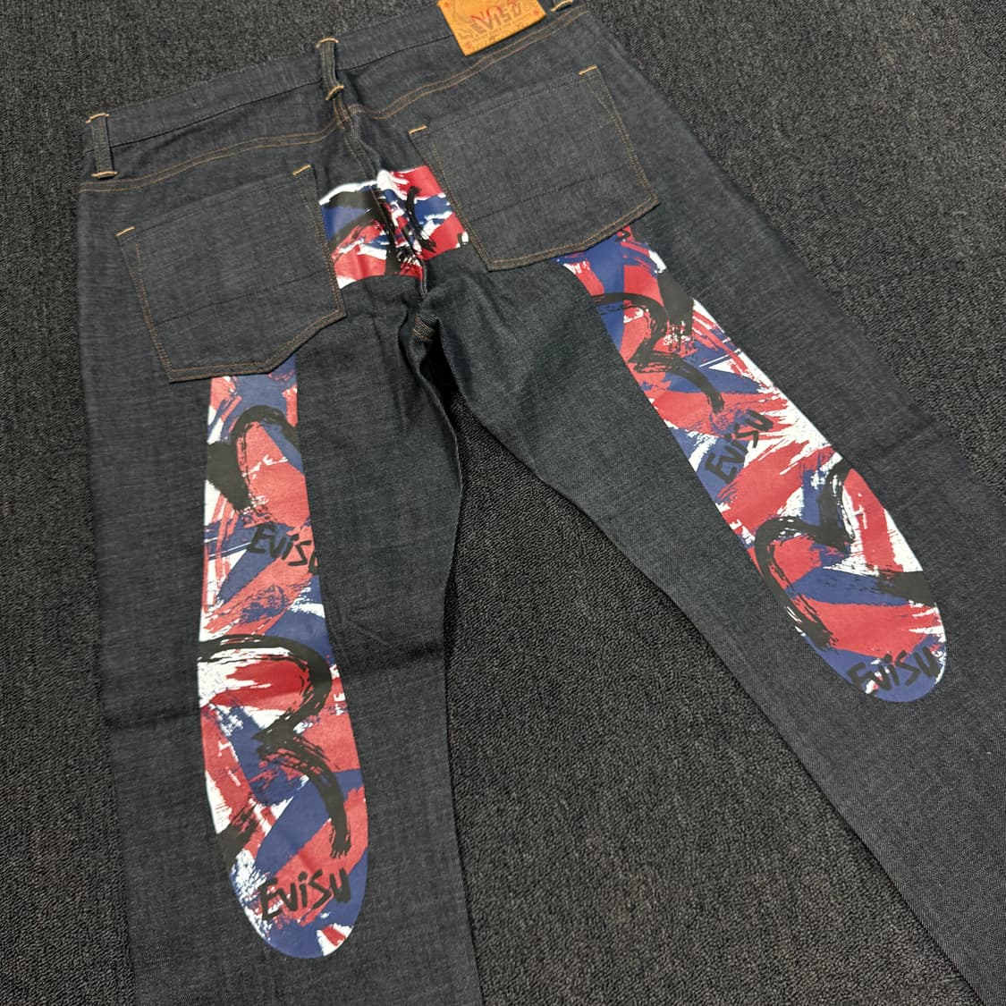 에비수 백 빅로고 데님 팬츠  상품이미지3