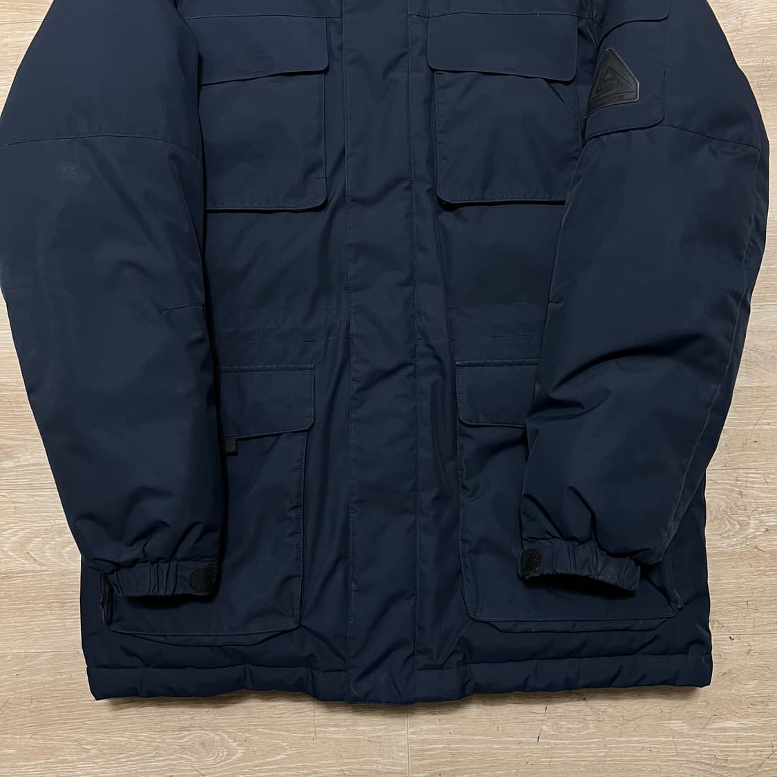 프로스펙스 덕다운 로고 후드 패딩 점퍼 [네이비] M/95 상품이미지3