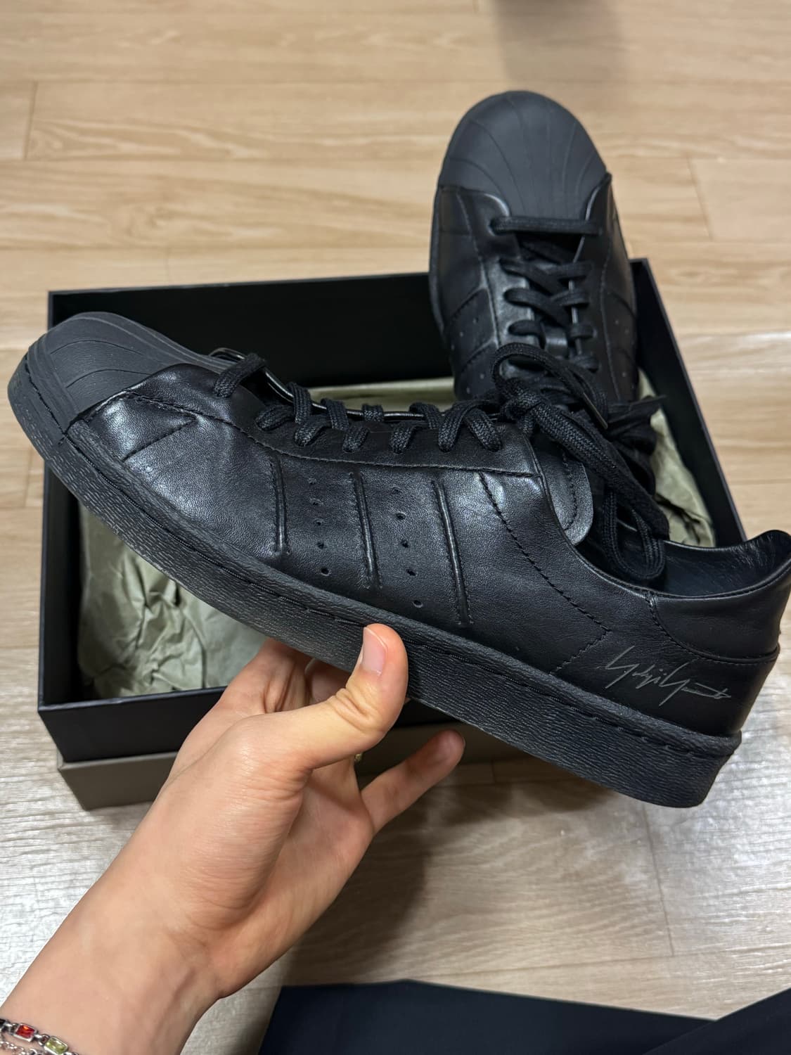 Y-3 슈퍼스타 블랙 270mm 상품이미지1