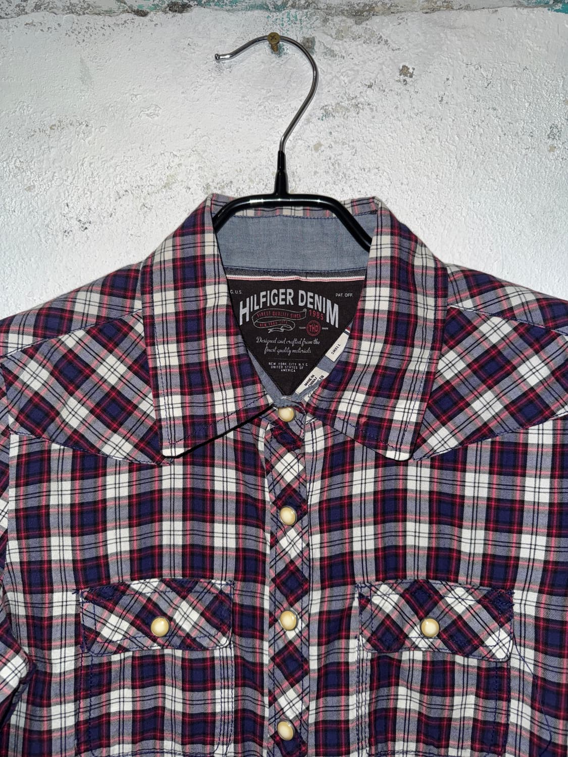 타미힐피거 체크 셔츠 상품이미지2