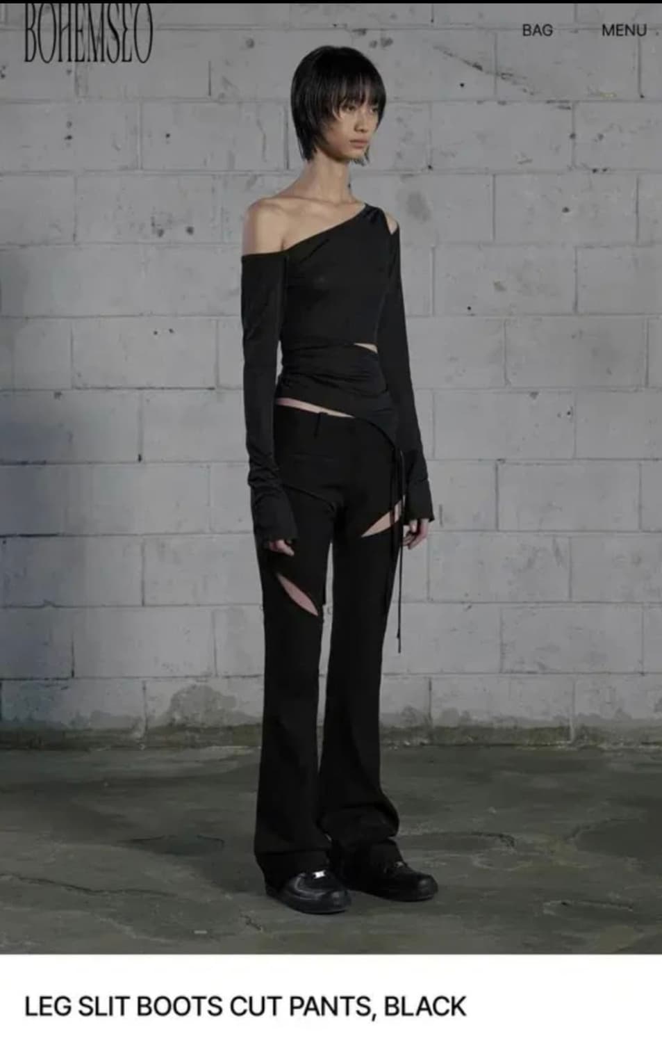 보헤미안서울 leg slit boots cut pants s 상품이미지1