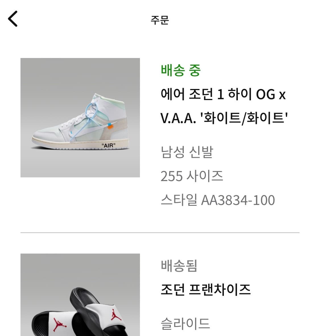 조던1하이 OG x V.A.A. 255 상품이미지2