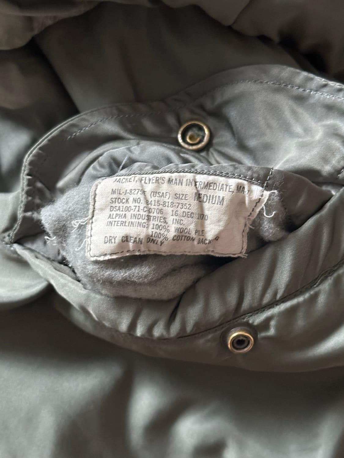 오리지널 미공군 70s ma-1 / M 상품이미지6