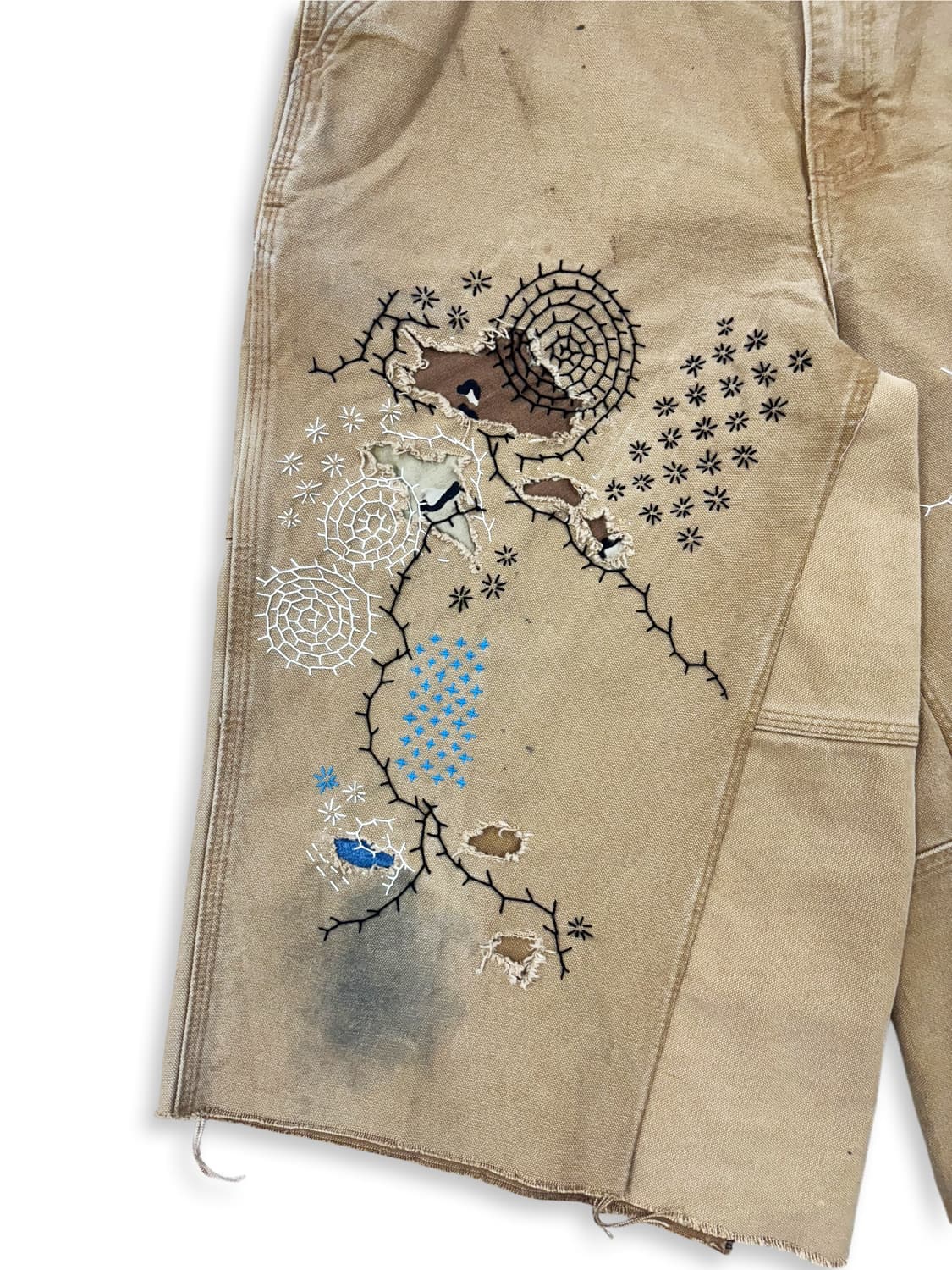 Carhartt Boro Sashiko Distressed Shorts 상품이미지3