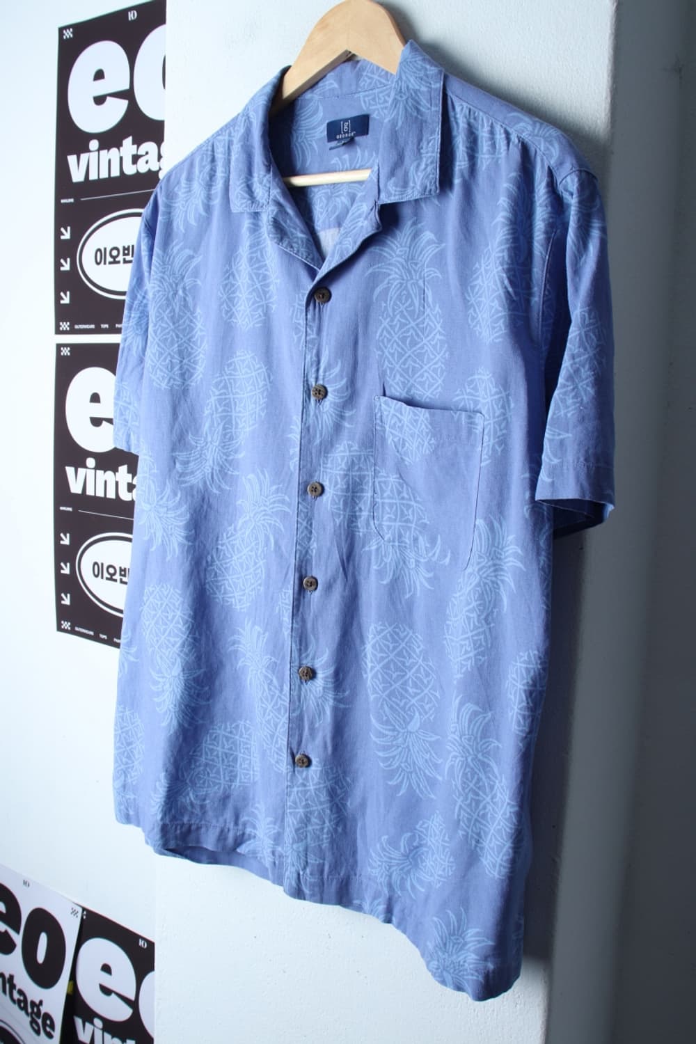 (L-XL) 브랜드빈티지 반팔셔츠 남방 USA 하와이안 린넨-H33369 상품이미지1