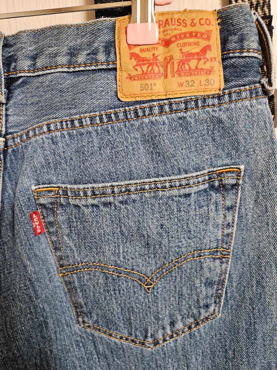 리바이스 501 중청 32x30 현행급 상품이미지3