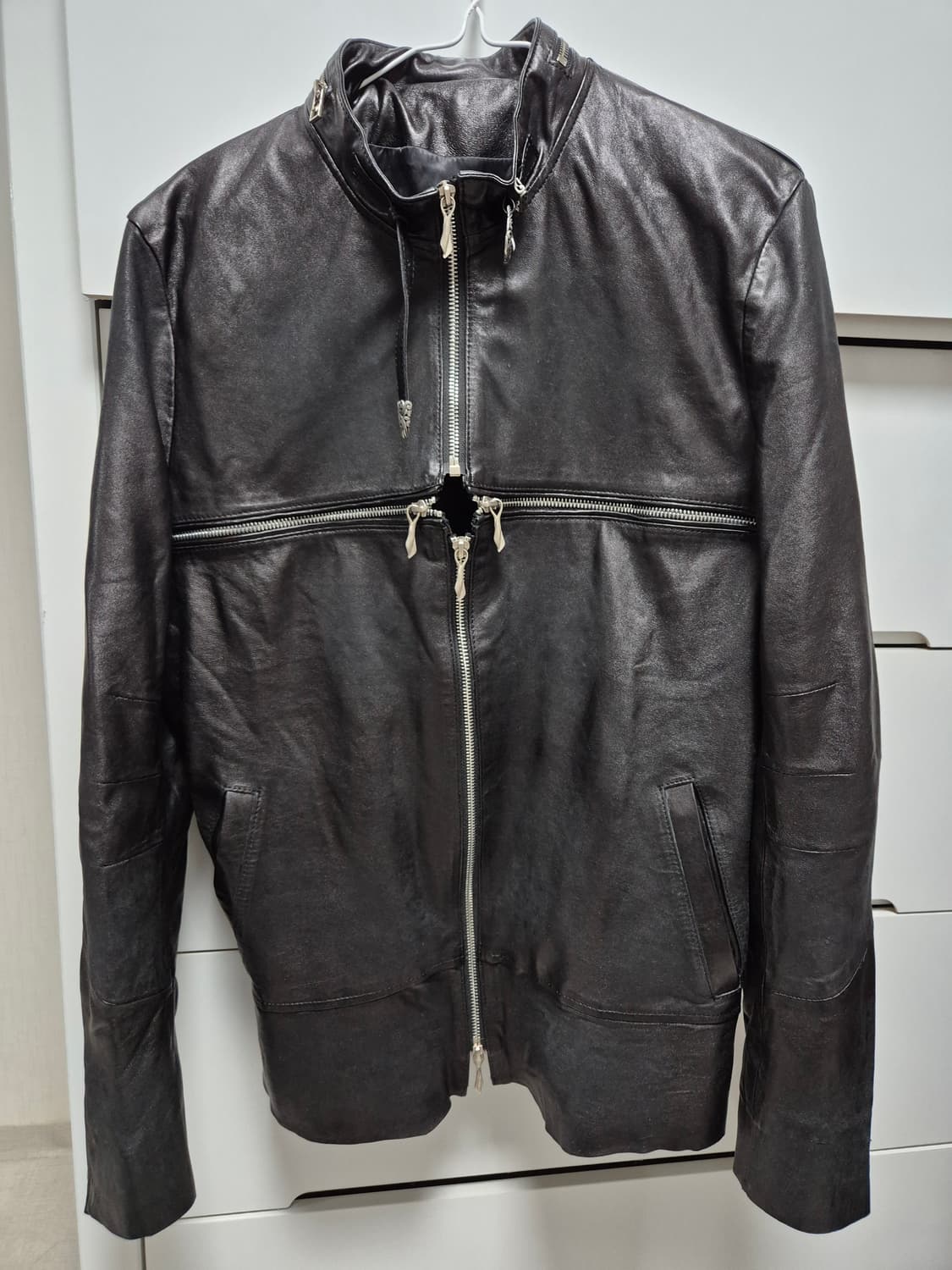 cross zip black jacket 상품이미지2