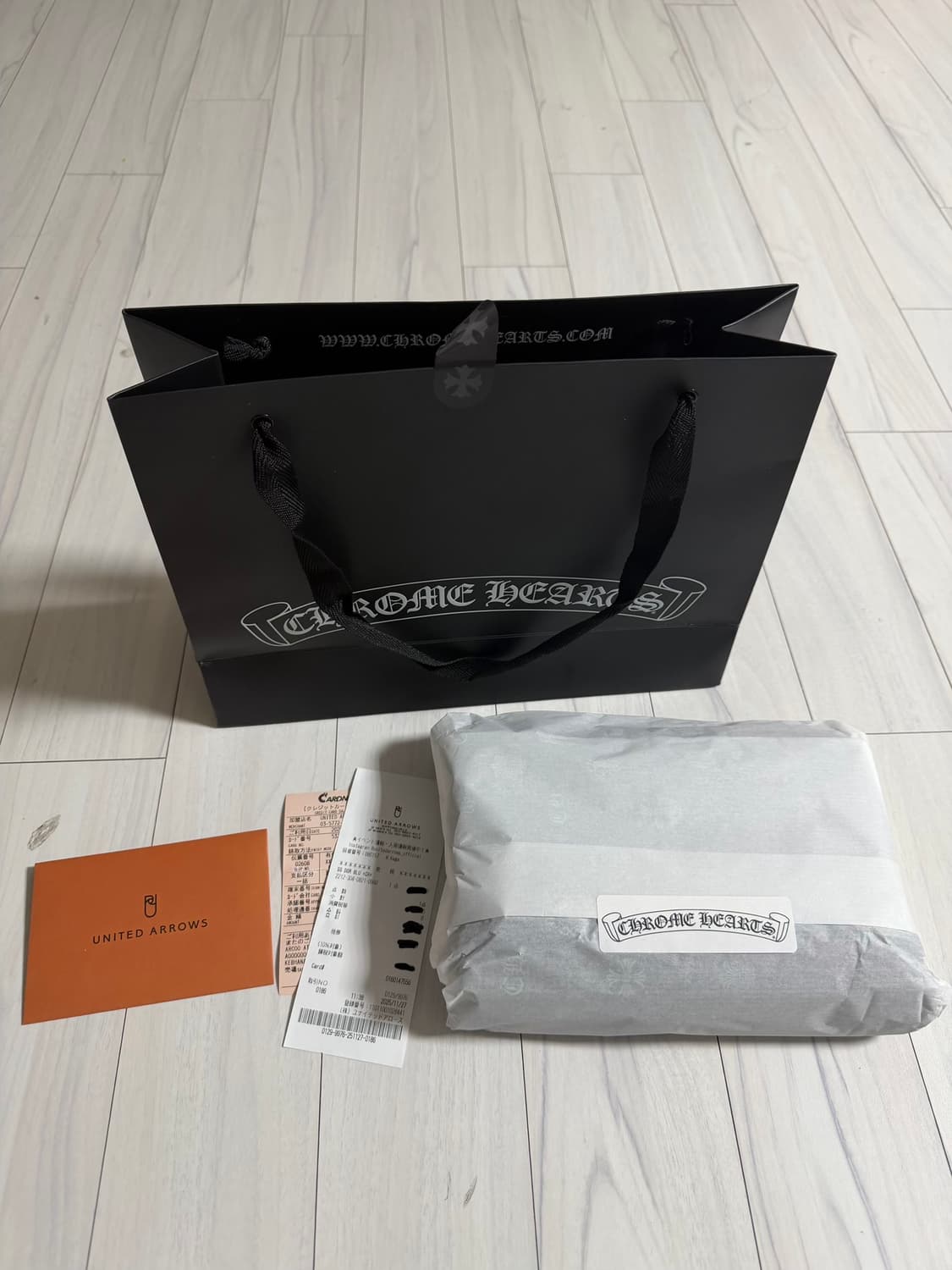 [XL] 새상품 크롬하츠 넥스크립트 로고 숏슬리브 블랙 블루 반팔 티셔츠 상품이미지2